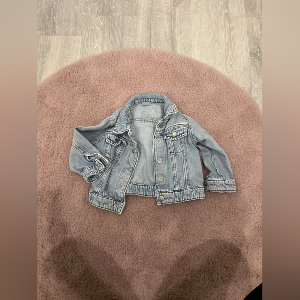 H&M Kids Denim Jacket in Soft Blue